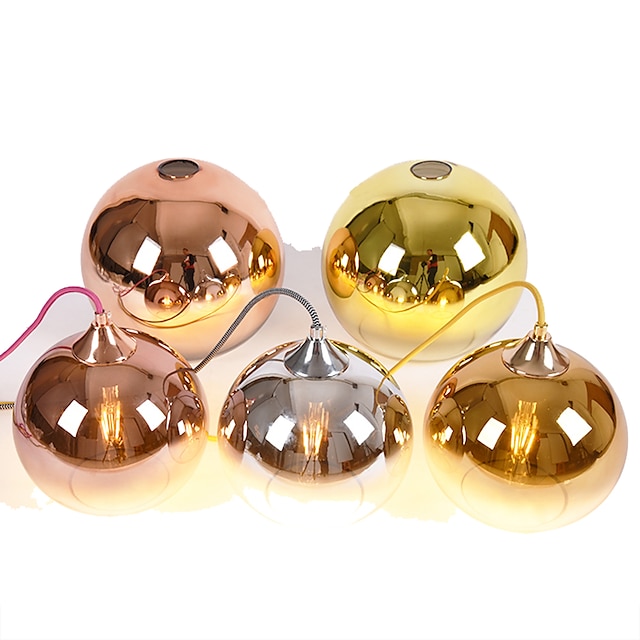 Lights & Lighting Pendant Lights | 30 cm Single Design Pendant Light LED Glass Globe Electroplated Modern Gift for Family Friend