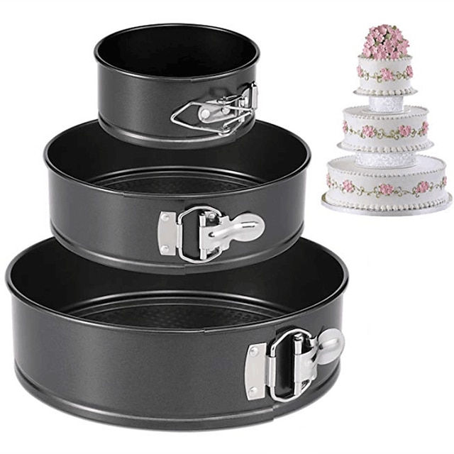  3pcs Cake Pan DIY Round Special Material Baking & Pastry Tools For Bread