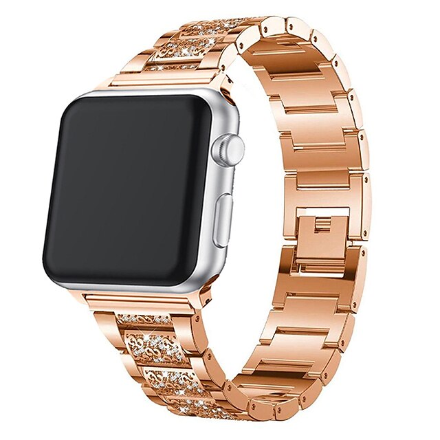  for Apple Watch band 40mm 44mm 38mm 42mm kvinner diamantbånd for Apple Watch serien 4 3 2 1 Iwatch armbånd rustfritt stål stropp