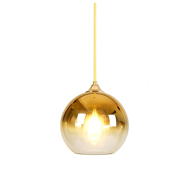 Lights & Lighting Pendant Lights | 30 cm Single Design Pendant Light LED Glass Globe Electroplated Modern Gift for Family Friend