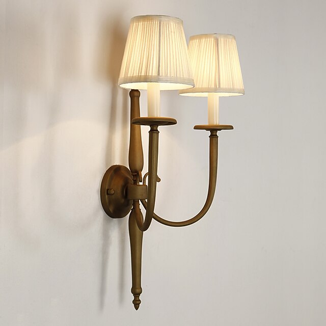 sala de estar decorado aplique de pared aplique de tela pantalla de