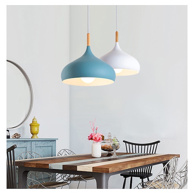 Lights & Lighting Pendant Lights | 120 cm Single Design Pendant Light Metal Cone Painted Finishes LED Modern 220-240V - PH63605