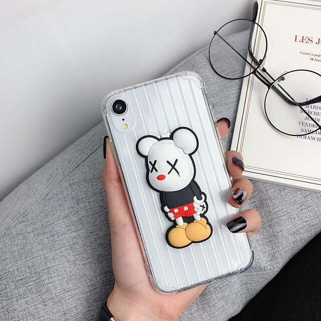  Coque Pour Apple iPhone XR / iPhone XS / iPhone XS Max Miroir / Ultrafine Coque Bande dessinée / Animal TPU