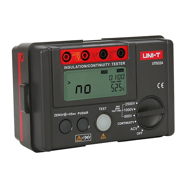uni t ut502a 1000 v 2500 v megger isolationsprüfer megohmmeter ...