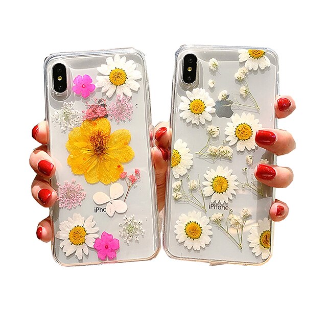  Case For Apple iPhone XS Max / iPhone 8 Plus Shockproof / Dustproof Back Cover Flower Soft Silica Gel for iPhone 7 / 7 Plus / 8 / 6 /6 Plus / XR / X / XS