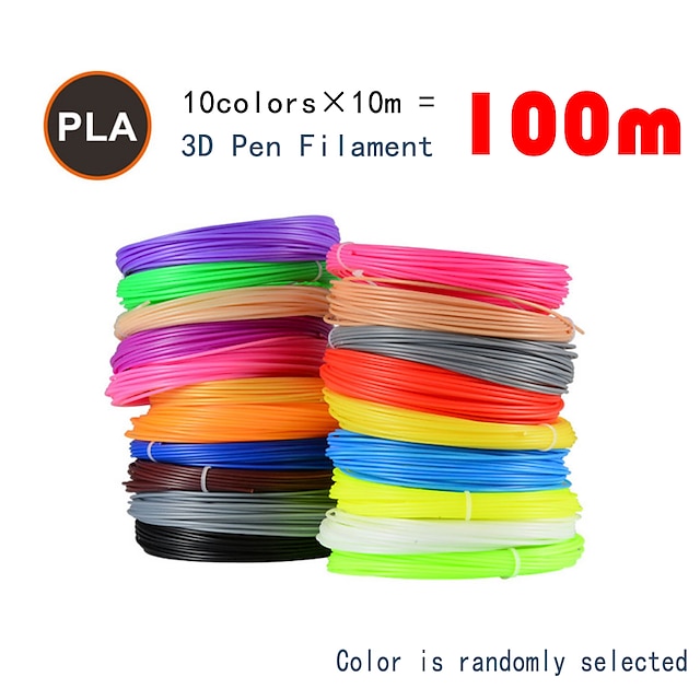  Myriwell  PLA 1.75mm filament 10colors 10m Random color selected 3d printed pla 1.75mm 3d pen plastic 3d printer pla filament 3d pens pla Environmental Safety