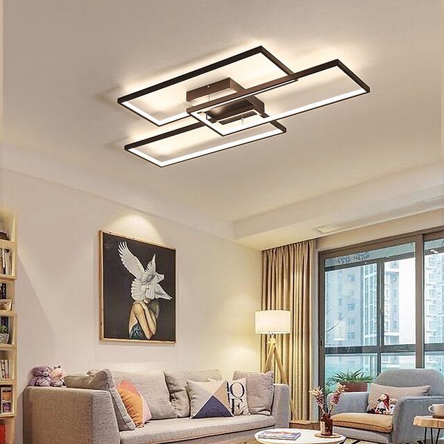  78 cm Ceiling Lights Flush Mount Lights Metal Linear Painted Finishes Contemporary LED 220-240V