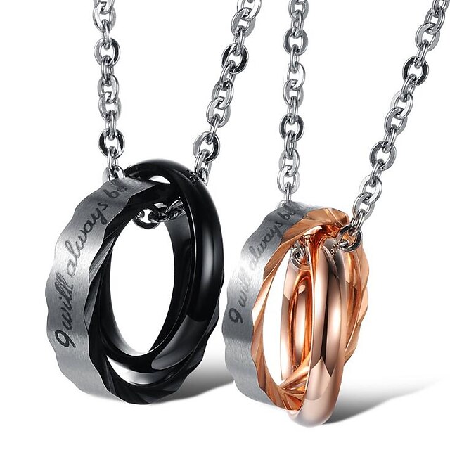 1pc Pendant Necklace For Men's Women's Daily Promise Titanium Steel Classic Blessed