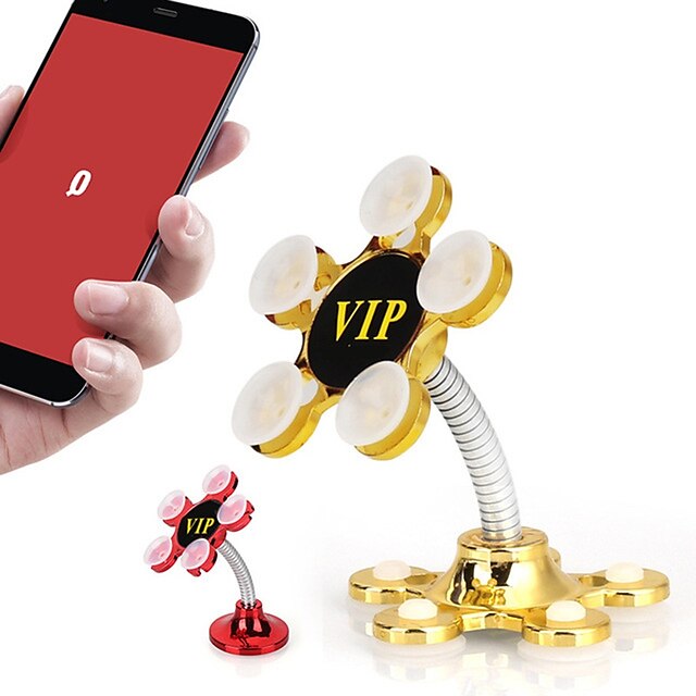 Phones & Accessories Phone Mounts & Holders | 360 Degree Rotatable Metal Flower Magic Suction Cup Phone Holder Car Bracket Rotat