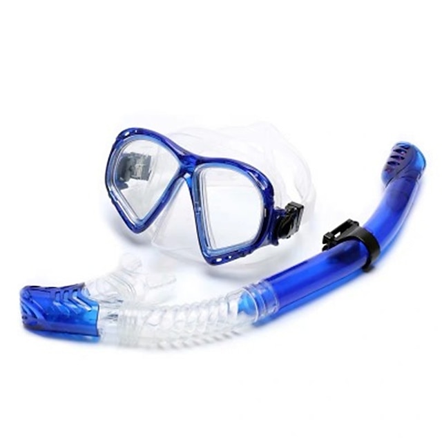  SBART Snorklingspaket Dykning Paket - Dykmaske Snorkel - Torrdräkt – överdel Justerbar rem Anti-Fog Simmning Dykning Silikon Glas  För Vuxen