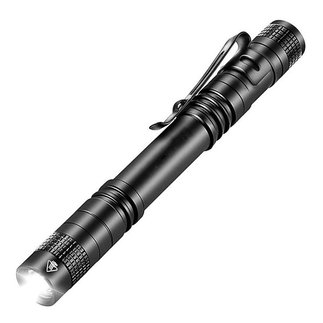  2000LM Mini Portable Small Pen Holder LED Flashlight Night Walking Lighting Car Repair Work Torch Aluminum Alloy