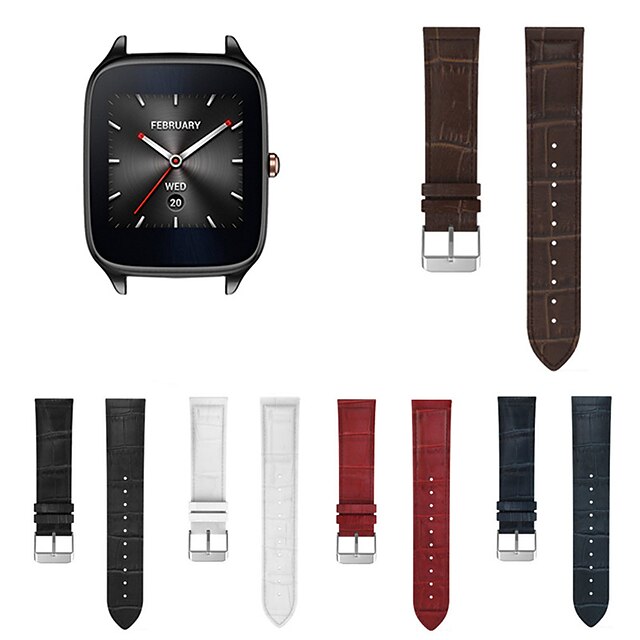 Watch Band for Asus ZenWatch 2 / Asus ZenWatch Asus Sport Band / Classic Buckle Genuine Leather Wrist Strap