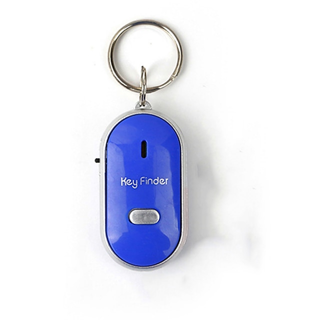  mini whistle anti-lost keyfinder trådlös smart blinkande piping fjärrförlorad keyfinder locator med led fackla