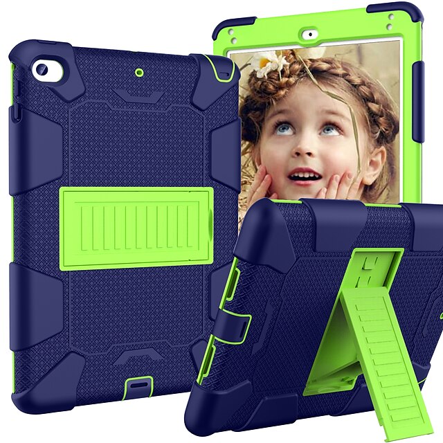  Case For Apple iPad Mini 4 / iPad Mini 5 with Stand / Child Safe Case Back Cover Armor Silica Gel