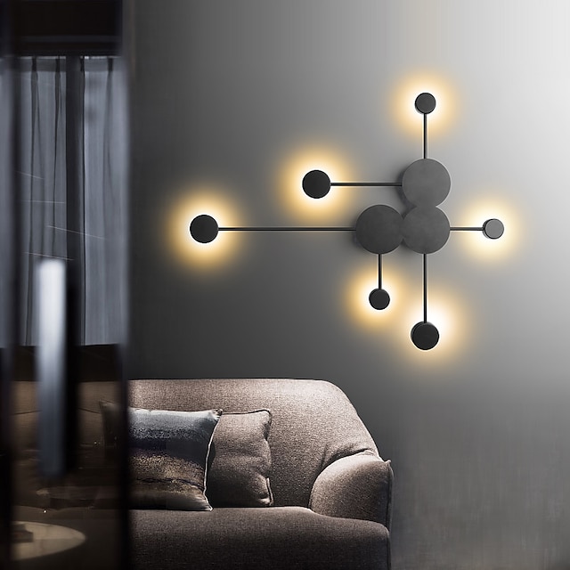  مصابيح حائط إبداعية حديثة على الطراز الاسكندنافي لغرفة المعيشة وغرفة النوم مصباح جداري من الحديد IP54 220-240 فولت 5 واط