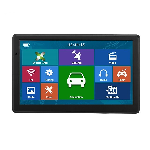  model 733 7 inch 2 Din Windows CE 6.0 In-Dash DVD Player / GPS Navigator αυτοκινήτου Οθόνη Αφής / GPS / MP3 για Universal Mini USB Υποστήριξη MPEG / AVI / WMV MP3 / WMA / WAV JPEG / GIF / BMP