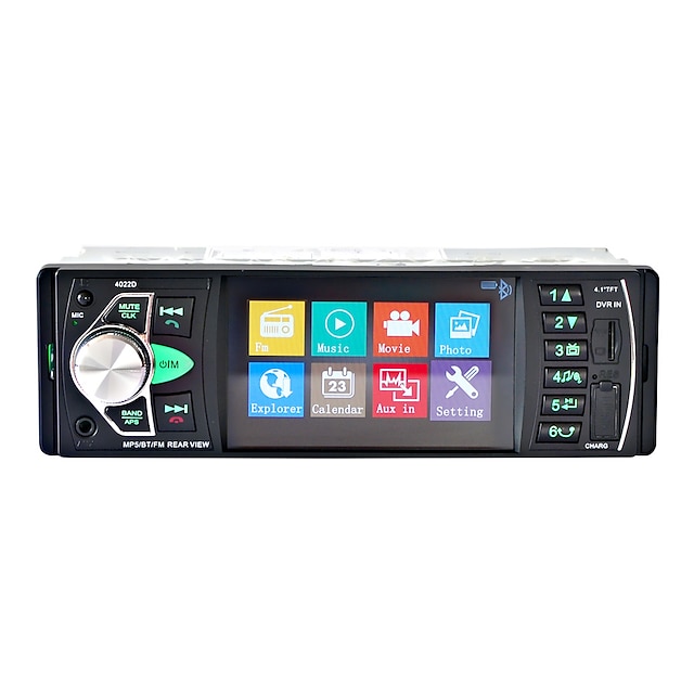  mp5-4022D 4.1 inch 1 Din Car MP5 Player MP3 / Ενσωματωμένο Bluetooth / Τηλεχειριστήριο για Universal Bluetooth Υποστήριξη MPEG / VOB / 3γρP MP3 / WMA / WAV JPEG
