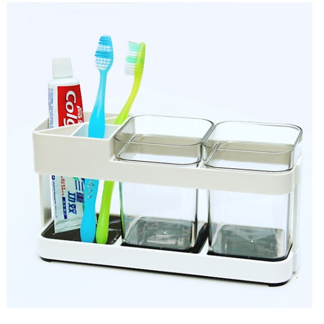  أدوات بسيط الحديث المعاصر بلاستيك 1PC فرشاة الأسنان وملحقاتها
