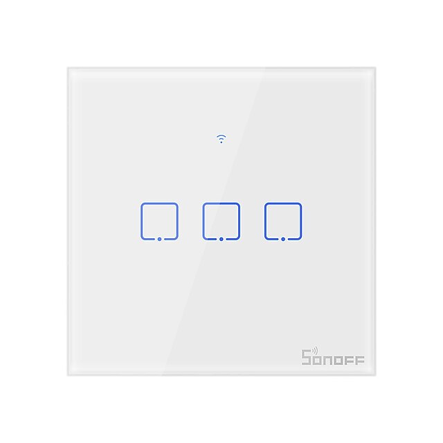  Sonoff t0uk3c-tx 100-240v tx serie wifi interruttore a parete intelligente interruttore di tocco a parete per casa intelligente lavoro con alexa google casa