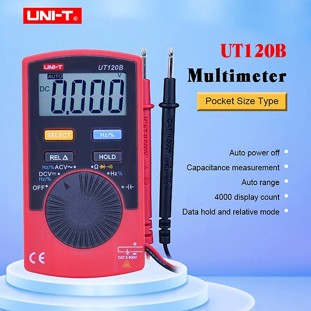  uni-t ut120b digital multimeter handhållen digital display mini design för bil inspektion