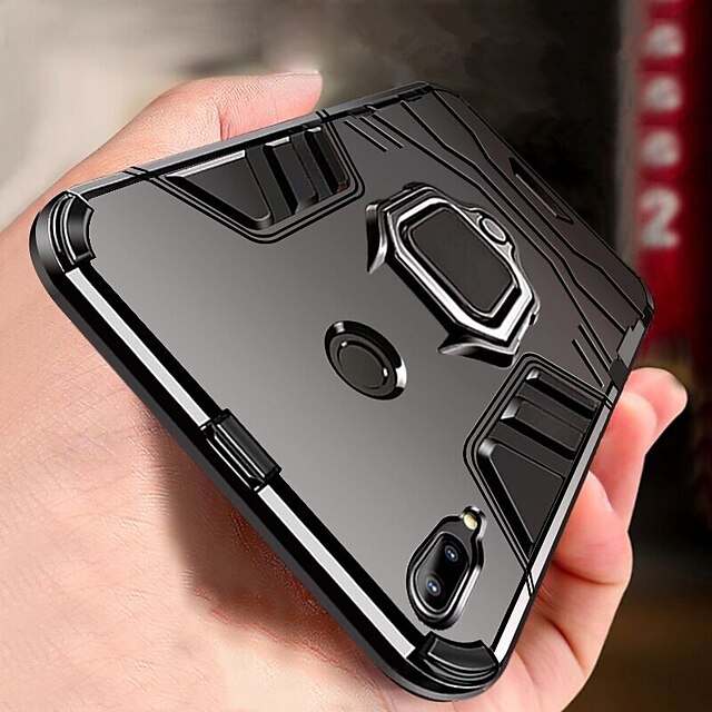  Armor Ring Stand Case For Xiaomi Redmi Note 7 Note 7 Pro Shockproof Case Cover Redmi 7 Note 6 Pro Note 6 Note 5 Pro Redmi Note 5 Redmi 6 Pro Redmi 6 Redmi 5 Plus Soft Silicone TPU Car Holder Case