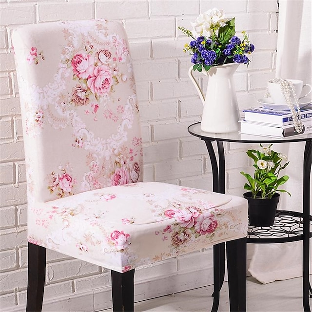 Stretch Fit Chair Covers Slipcovers Dining Room Stool Seat Wedding Banquet Party 