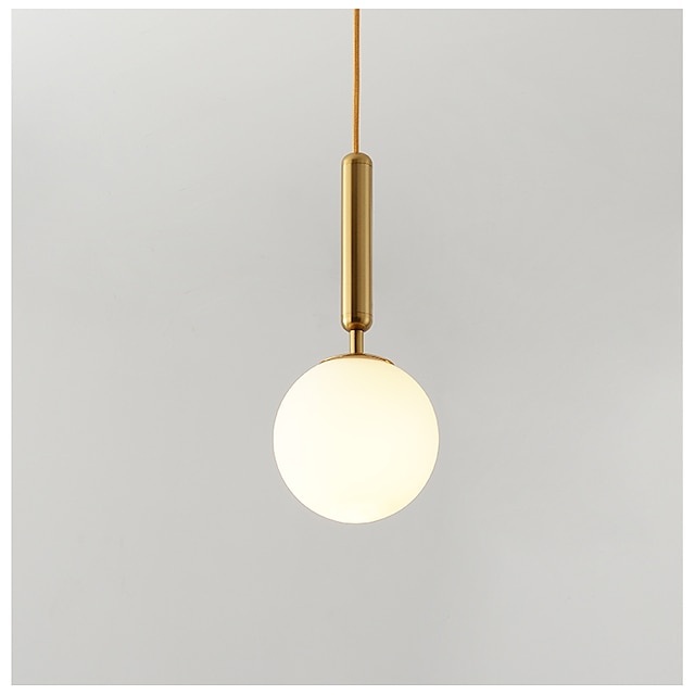 Lights & Lighting Pendant Lights | 35 cm Single Design Pendant Light Metal Globe Electroplated Painted Finishes Modern Tradition