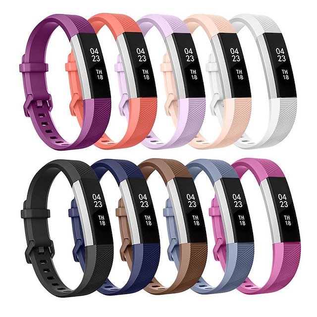 Replacement Wristband Band Silicone Bracelet W/CLASSIC BUCKLE For Fitbit Tracker 
