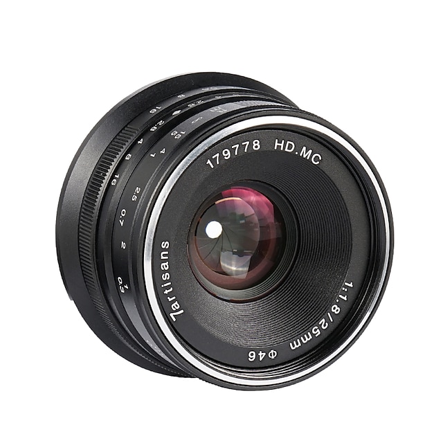  7Artisans Camera Lens 7Artisnas25mmF1.8EOSMforCamera