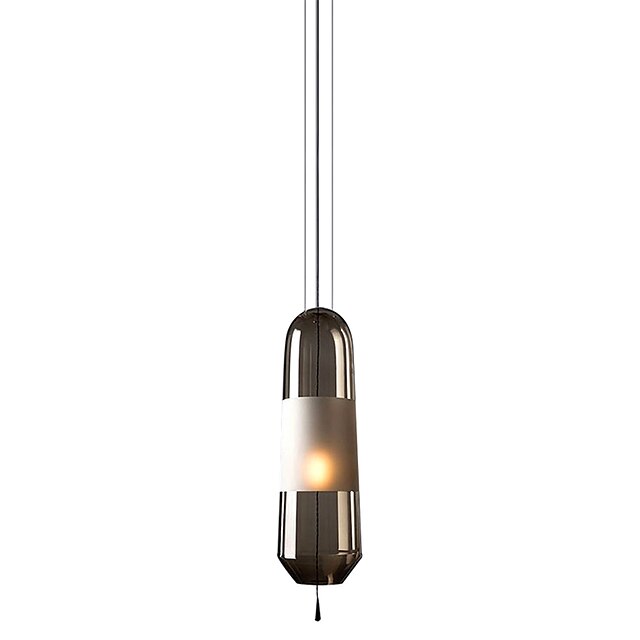 Lights & Lighting Pendant Lights | 1-Light Glass Pendant Light Modern Simple Pendant Lamp Black Nordic Simplicity Hanging Light 