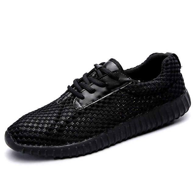  Ανδρικά Παπούτσια άνεσης Δίχτυ / PU Καλοκαίρι Αθλητικό Αθλητικά Παπούτσια Τρέξιμο Μη ολίσθηση Κόκκινο / Λευκό / Μαύρο