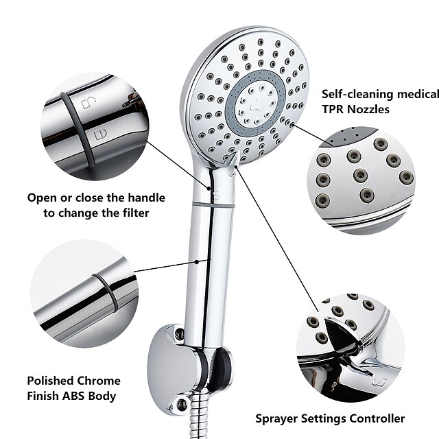  Contemporary Hand Shower Chrome Feature - Eco-friendly / New Design / Shower, Shower Head