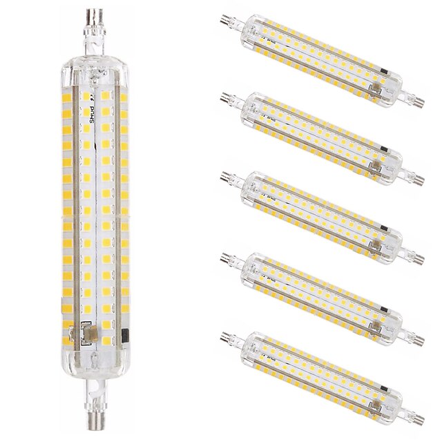  6 pièces 15 W Ampoules Maïs LED Tubes Fluorescents 1500 lm R7S T 164 Perles LED SMD 2835 Blanc Chaud Blanc 220-240 V 110-120 V / CE