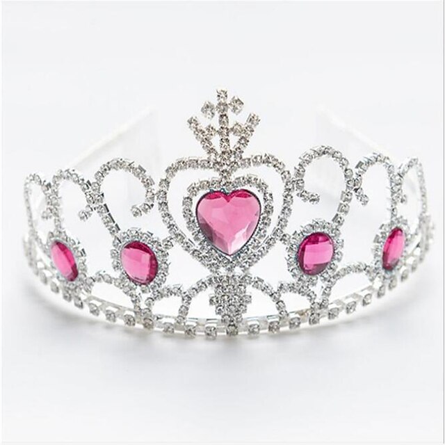  Crystal / Plated Silver / Alloy Crown Tiaras with Crystal 1 PC Wedding / Special Occasion Headpiece