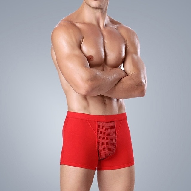  roupa interior masculina cueca fisioterapia saúde ímã cueca algodão roupa interior magnética cueca boxer