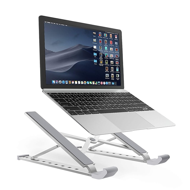  suporte de suporte portátil dobrável ajustável para laptop de viagem em liga de alumínio ergonômica universal mini suporte para notebook macbook2020 pc
