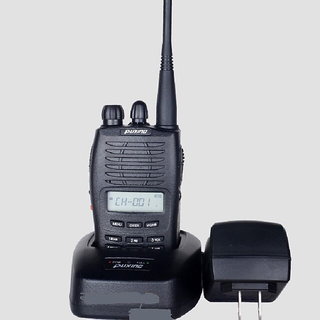  PX-777 5W 10KM 400~470MHz Rechargeable Walkie Talkies with Backlighted LCD (110~120V AC)