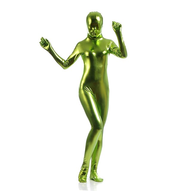  Shiny Zentai Suits Cosplay Costume Bodysuit Carnival Costume Full Body Suit Men's Women's Sexy Costume Solid Colored Spandex Latex Costume for Halloween