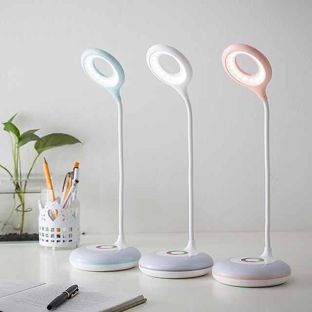  Luminária de Escrivaninha / Luz de Leitura Proteção para os Olhos / Lâmpadas ambiente Simples / Contemporâneo Moderno Carregamento USB Para Quarto / Escritório <5V Branco / Laranja / Verde