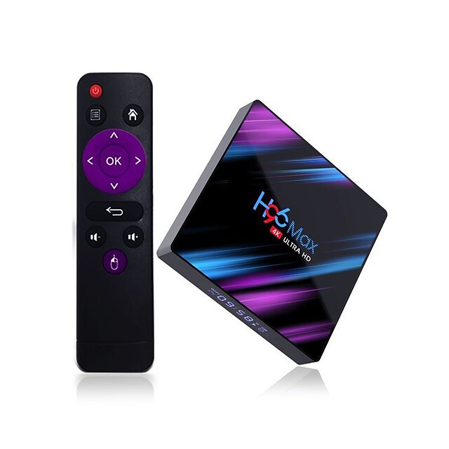  h96 max rk3318 smart tv boks android 9.0 h96 max bluetooth 4.0 4k 4g 64gb 32g 4k youtube wifi bt media player h96max tvbox android set-top boks 2g 16g