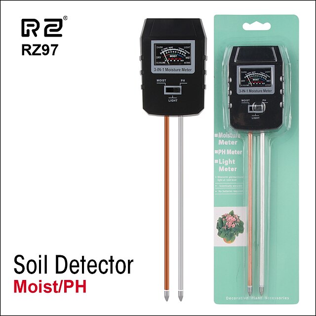  Rz97 mini solo pH ph umidade medidor de umidade ph medidor de monitor de umidade do solo higrômetro planta de jardinagem agricultura testador de umidade