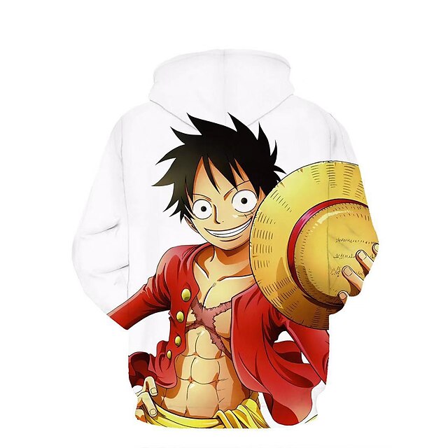 Toys & Hobbies Cosplay & Costumes | Inspired by One Piece Monkey D. Luffy Cosplay Hoodie Terylene Character Basic For Womens / M