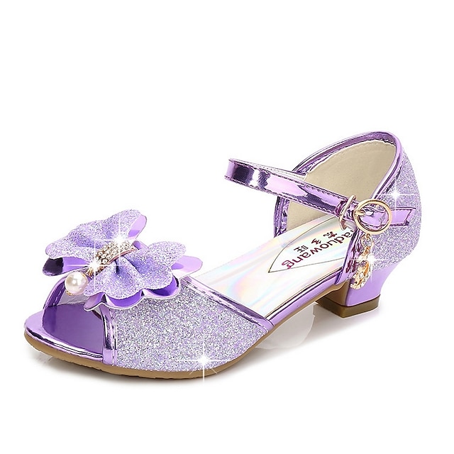 Girls' Sandals Glitters Princess Shoes Synthetics Glitter Crystal ...