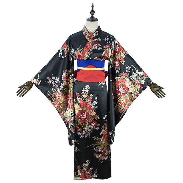  Inspiré par La Fille des Enfers Enma Ai Manga Costumes de Cosplay Japonais Costumes de Cosplay Nœud papillon Manteau kimono Ceinture / Ruban Pour Femme