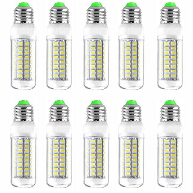 Lights & Lighting Light Bulbs | 10pcs 13 W LED Corn Lights 1300 lm E14 GU10 B22 T 89 LED Beads SMD 5730 Warm White White 220-240