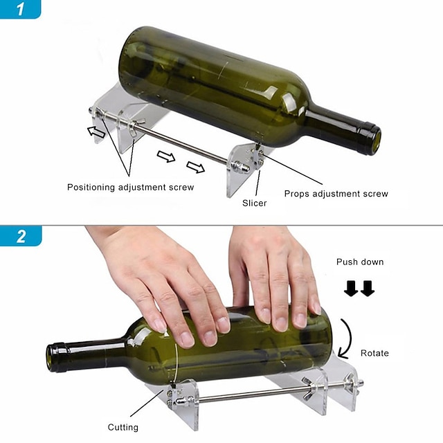  Nástroj na řezání skleněných lahví profesionální nástroj na řezání lahví na řezání skla profesionální řezací stroj na ruční řezání skleněných lahví se šroubovákem