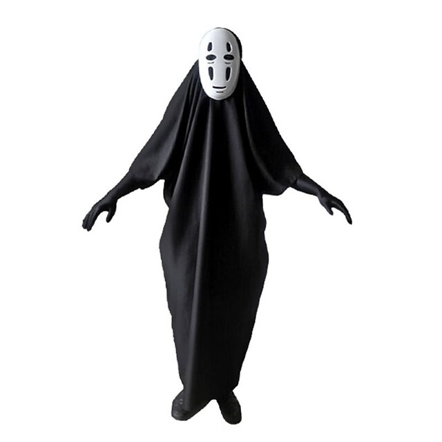  Inspired by Spirited Away No Face man Anime Cosplay Costumes Japanese Cosplay Suits Leotard / Onesie Gloves Mask For Men's