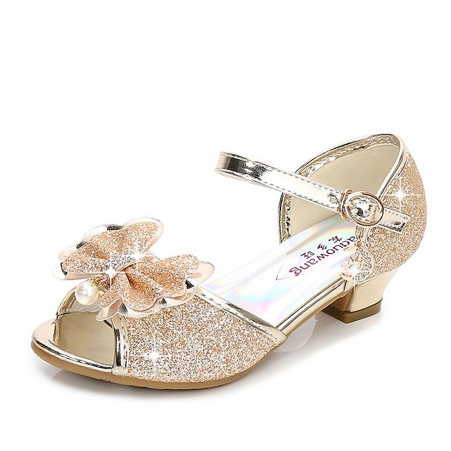 Girls' Sandals Glitters Princess Shoes Synthetics Glitter Crystal ...