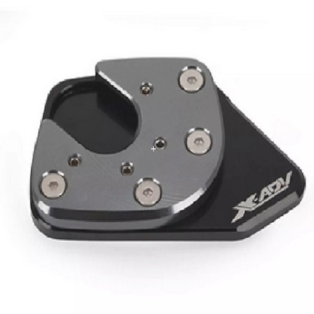  Kickstand Plate Pad Motorcycle Foot Pegs Stand Enlarger Extension CNC Aluminum for Honda X-ADV XADV 2017 2018