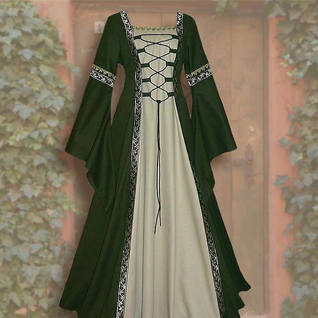 Outlander Plus Size Medieval Renaissance Cocktail Dress Vintage Dress ...